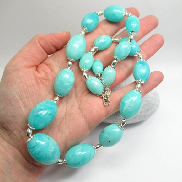 Vintage bead graduated necklace - Picture 7 of 11